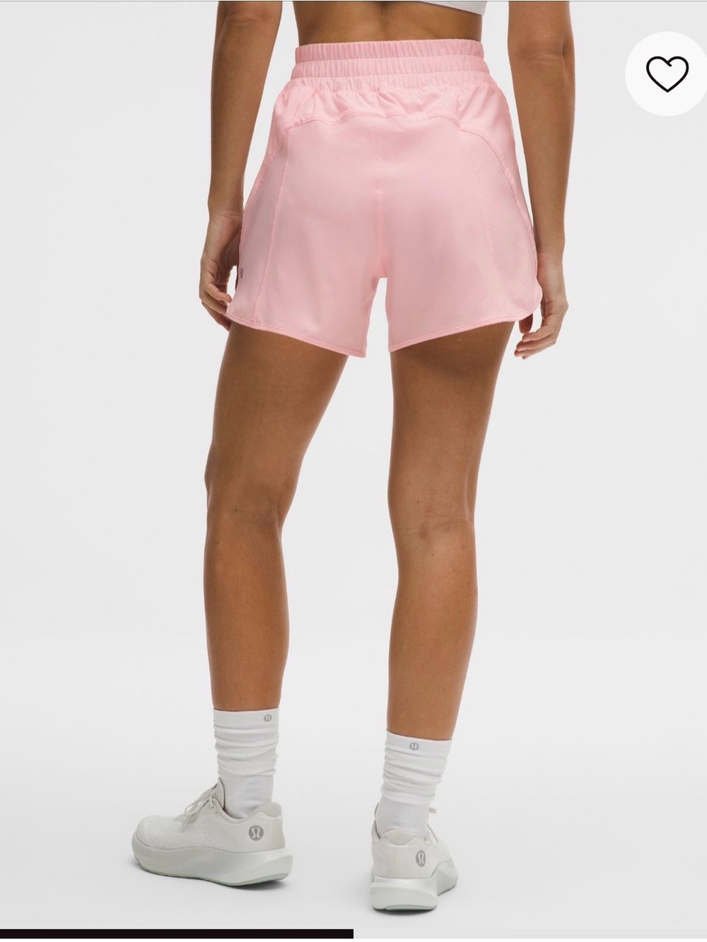 Lululemon NWT Track That Short 5" Pink Pearl Size 10